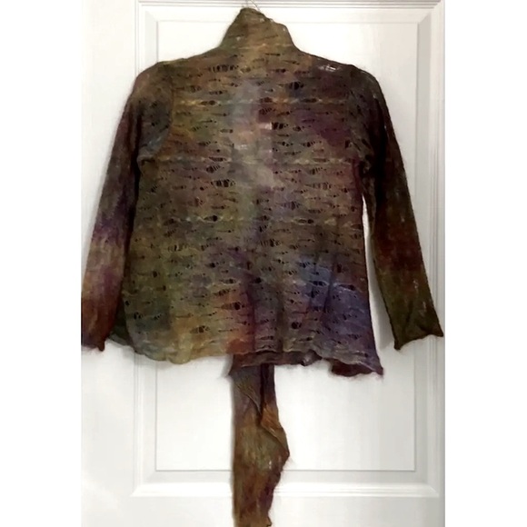 Aigua New Anthropologie Alpaca Multi Color Cardigan Boutique - Picture 12 of 15